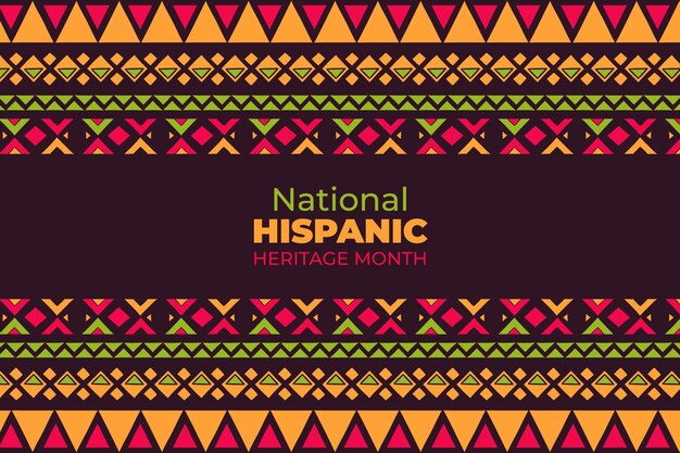 Ручной обращается фон для месяца национального латиноамериканского наследия
