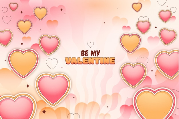 Hand drawn background for valentines day celebration