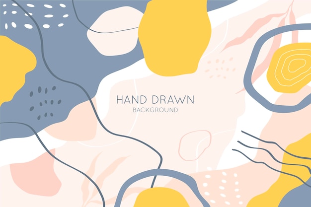 Free vector hand drawn background with lines