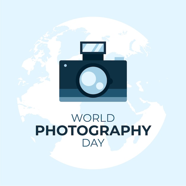 Free vector hand drawn background world photography day