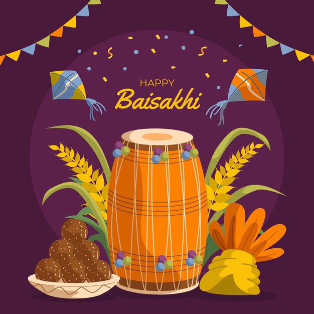 손으로 그린 baisakhi 그림