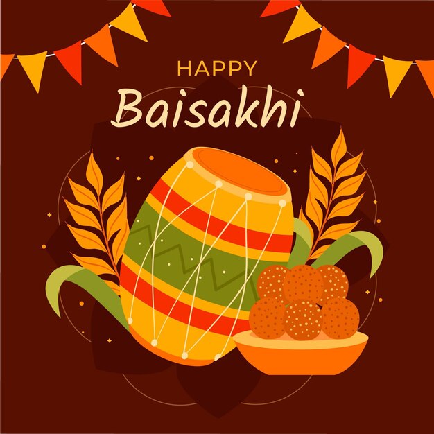 손으로 그린 baisakhi 그림