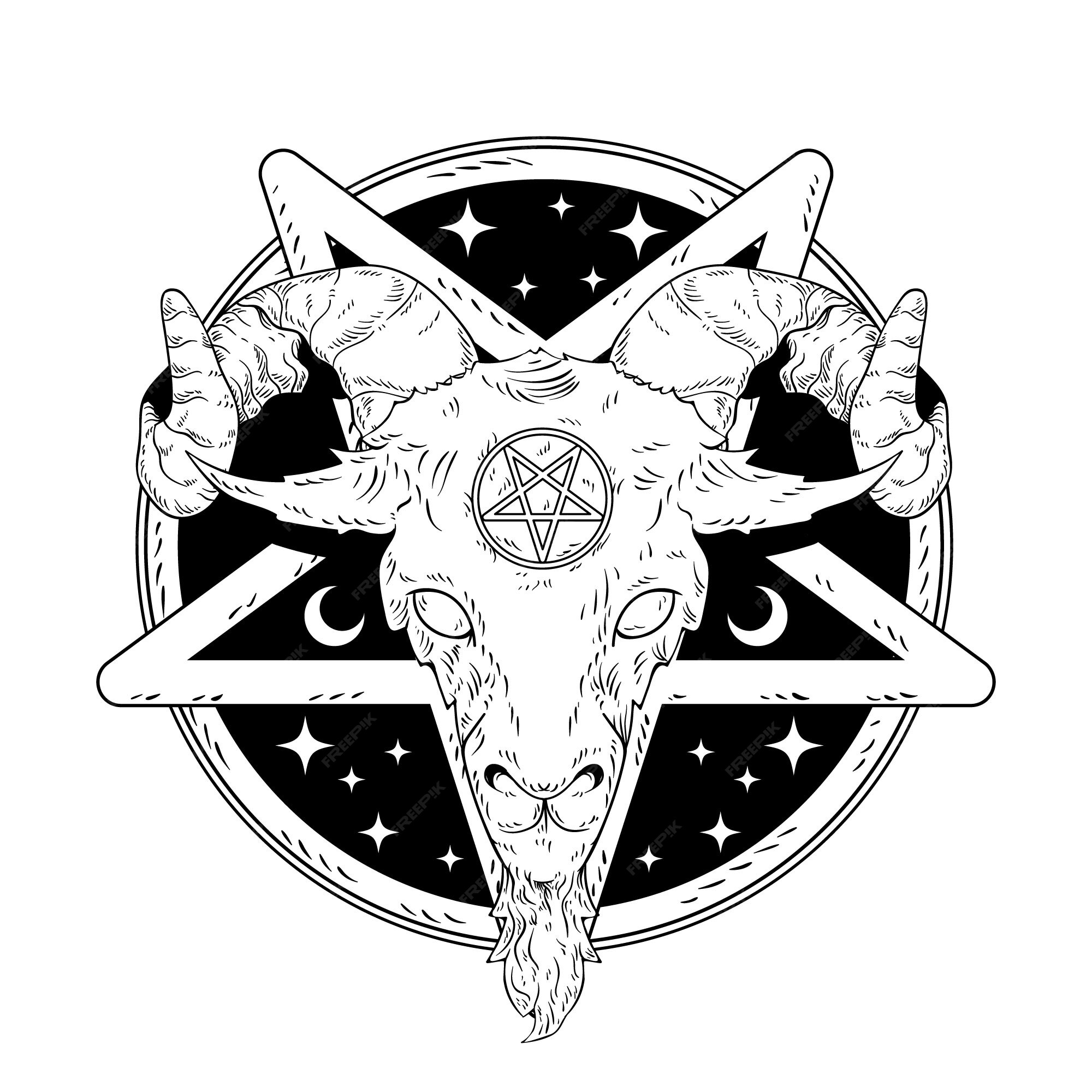 Satanic Symbols Tattoo Images - Free Download on Freepik
