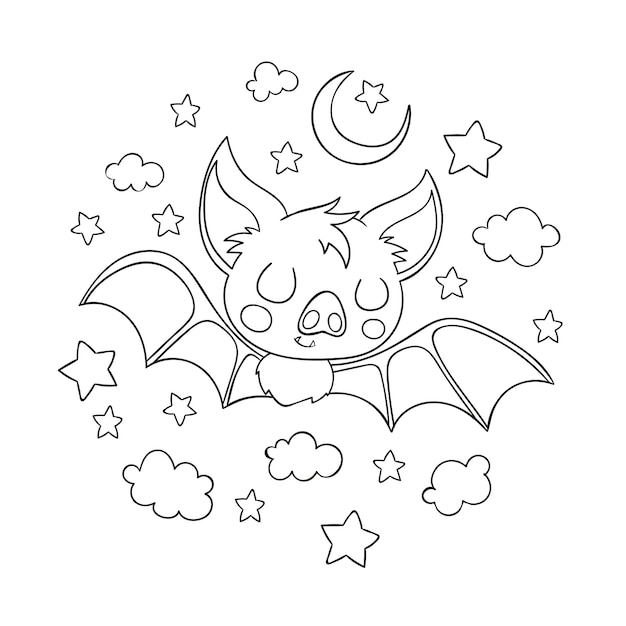 手描きコウモリ概要図