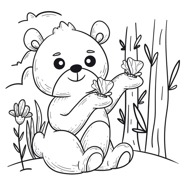 손으로 그린  윤 그림