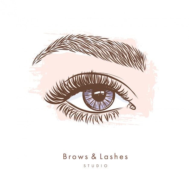 Download Free Woman S Eyes With Long Eyelashes Premium Vector Use our free logo maker to create a logo and build your brand. Put your logo on business cards, promotional products, or your website for brand visibility.