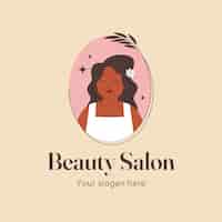 Free vector hand drawn beauty salon logo design