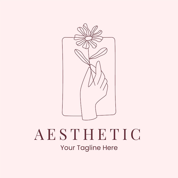 Free Vector hand drawn beauty salon logo