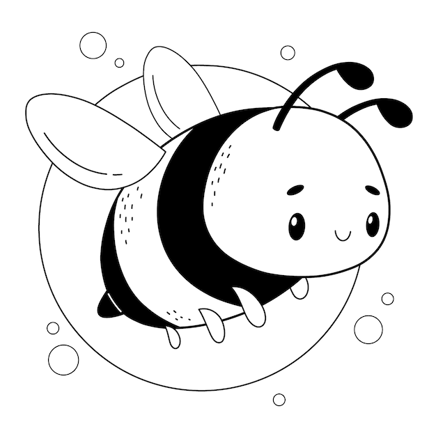 手描きの蜂の概要図