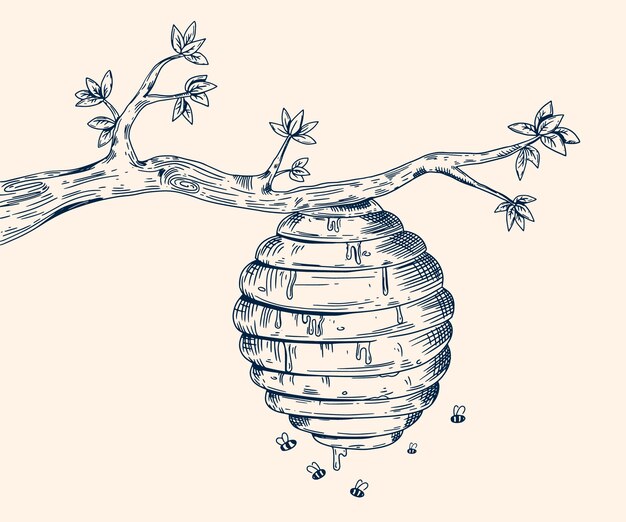 Beehive Illustration