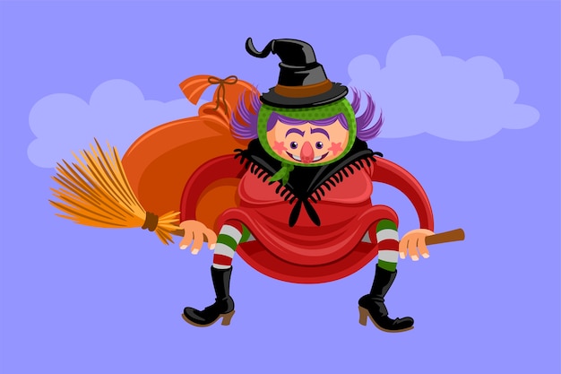 Hand drawn befana illustration