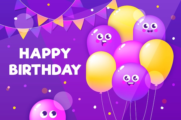 Free Vector | Hand drawn birthday background