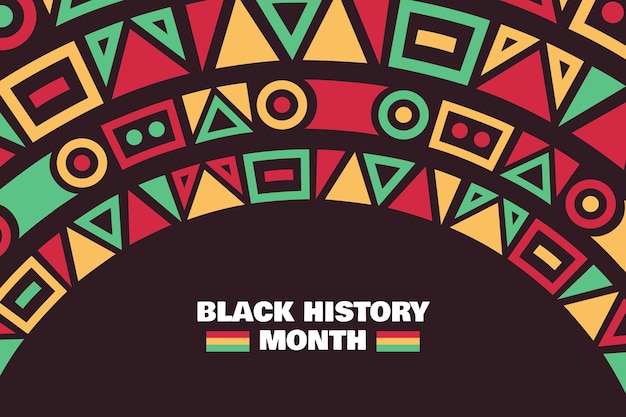 Free vector hand drawn black history month background