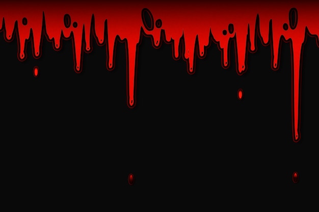 Бесплатное векторное изображение Ручно нарисованный фон с капельками крови