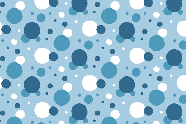Hand drawn blue dots background