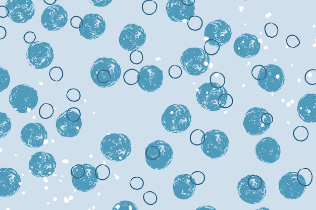 Hand drawn blue dots background