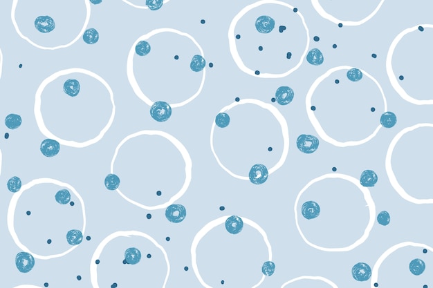 Free vector hand drawn blue dots background