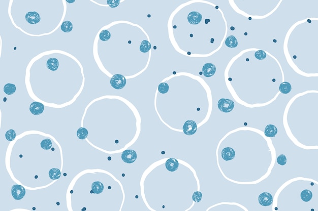 Hand drawn blue dots background