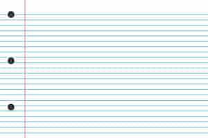 Free vector hand drawn blue lined paper background