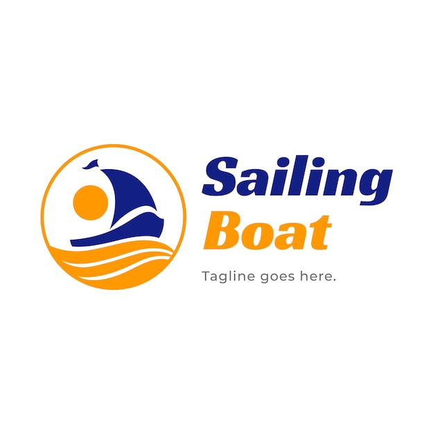 Free vector hand drawn boat logo