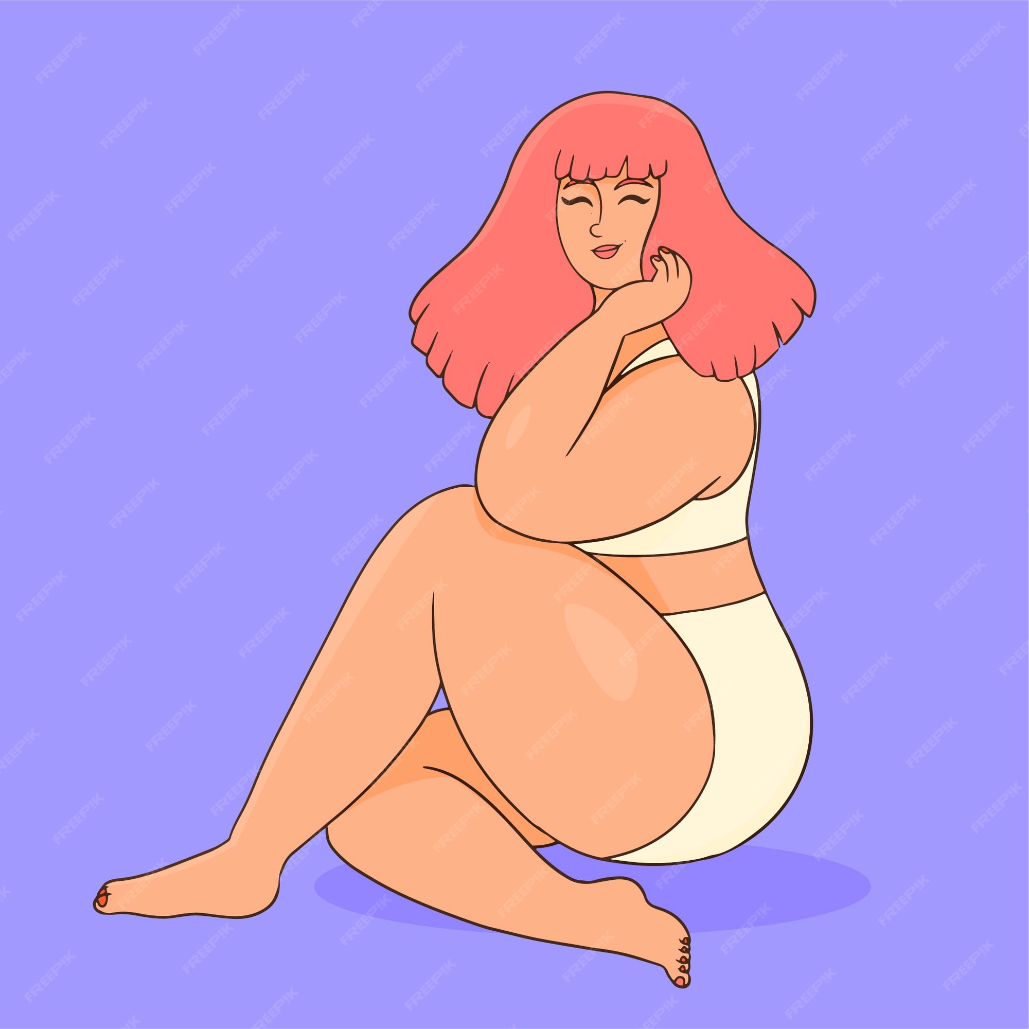 Sexy fat girl Vectors & Illustrations for Free Download | Freepik