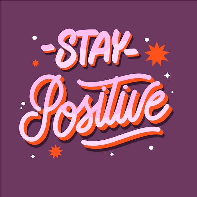 Free vector hand drawn body positive lettering