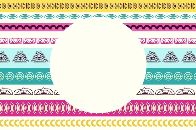 Free vector hand drawn boho background