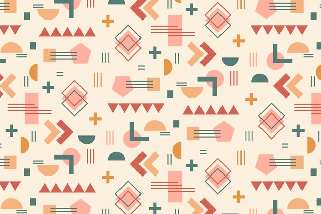 手描き自由奔放に生きる幾何学模様デザイン