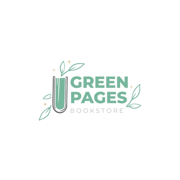 Hand drawn bookstore logo