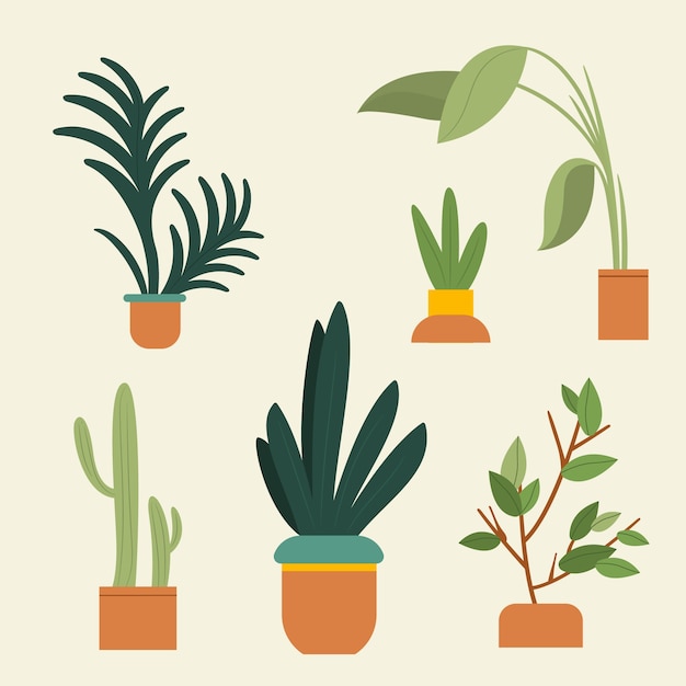 Free vector hand drawn botanical garden element