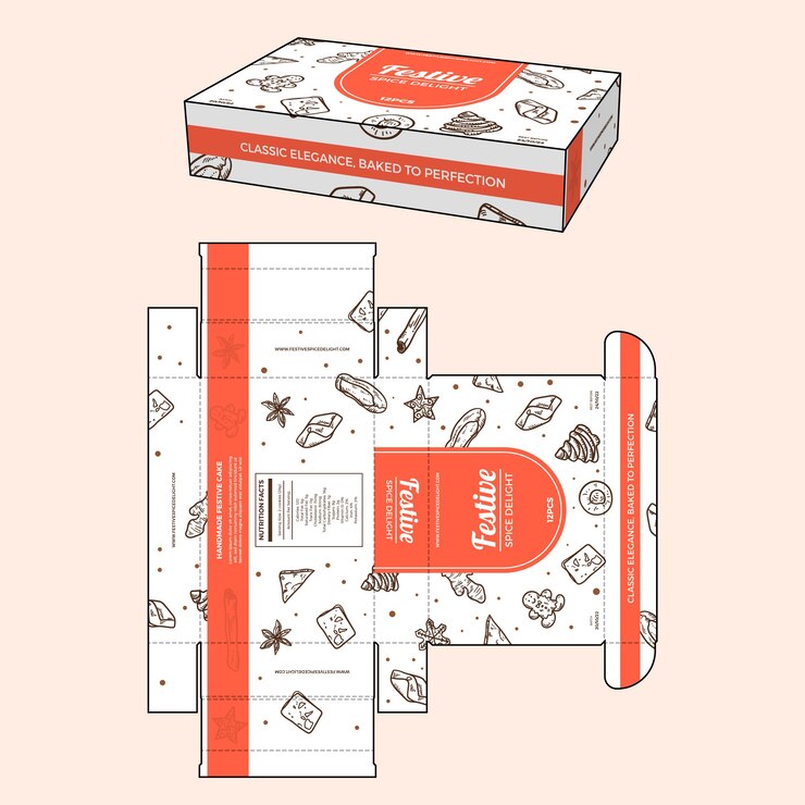 Free Vector hand drawn box design template