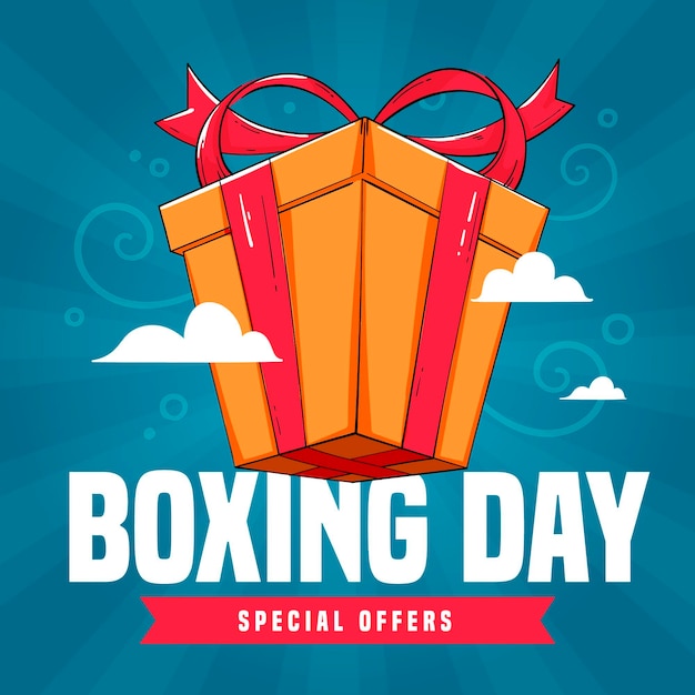 Hand drawn boxing day sale
