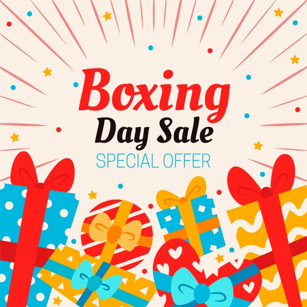 Hand drawn boxing day sale