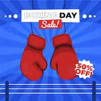 Free vector hand drawn boxing day sale