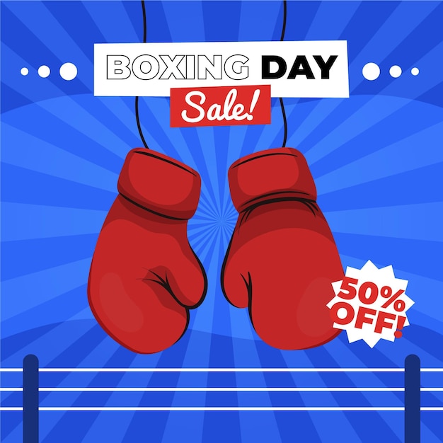 Hand drawn boxing day sale