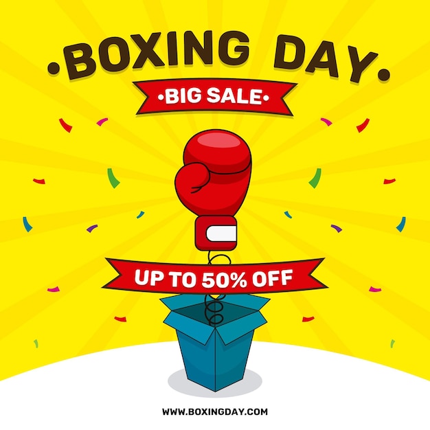 Hand drawn boxing day sale