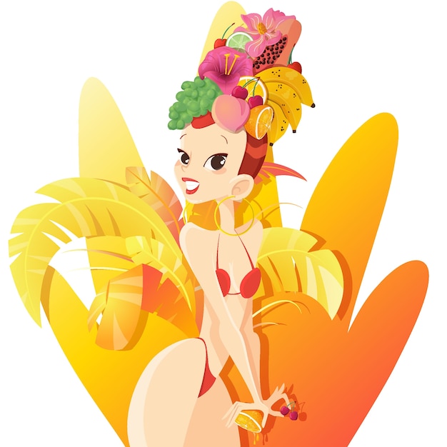 Free vector hand drawn brazilian carnival concept