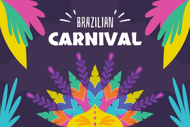 Hand drawn brazilian carnival