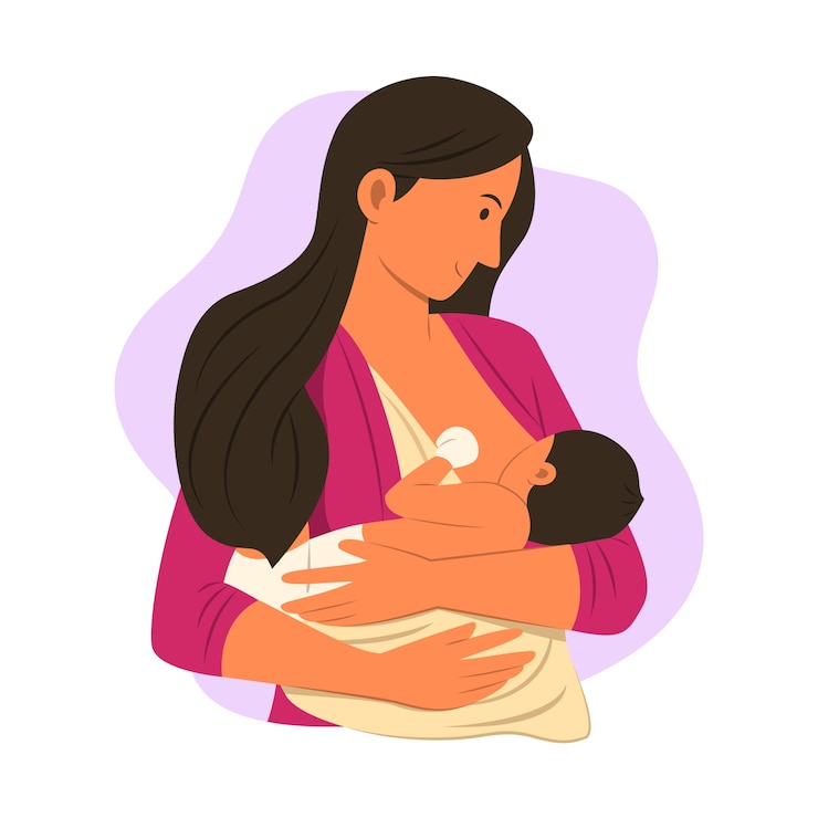 Free Vector hand drawn breastmilk illustration