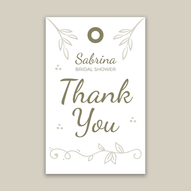 Thank You Tag Template - Free Vectors & Psds To Download