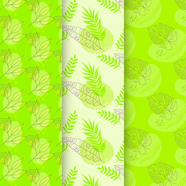 Free vector hand drawn bright color pattern templates