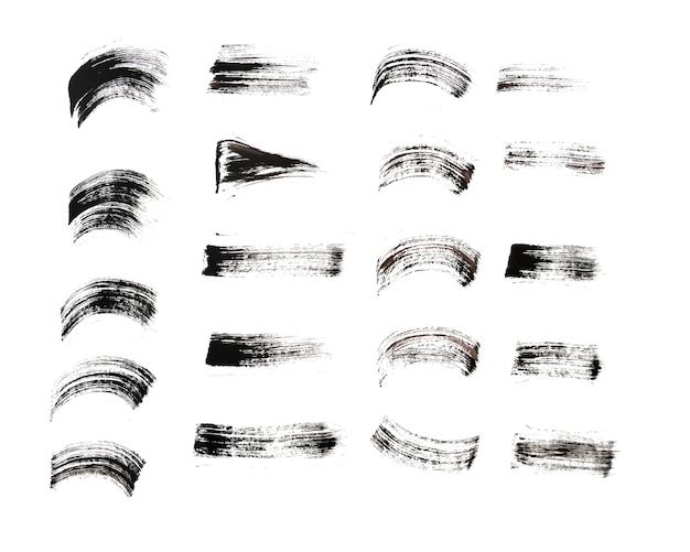 Бесплатное векторное изображение Ручной обращается мазок кисти в различных стилях дизайна