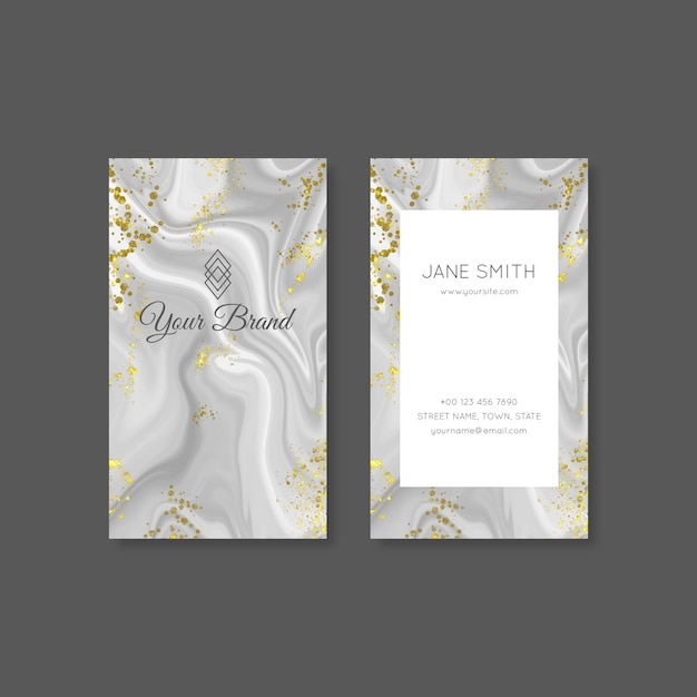 Free vector hand drawn business card