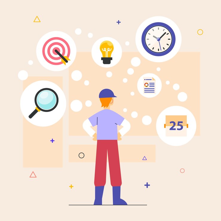 Free Vector hand drawn business planning with ideas