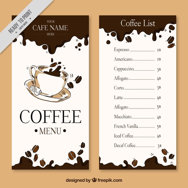 Download Free Coffee Menu Images Free Vectors Stock Photos Psd Use our free logo maker to create a logo and build your brand. Put your logo on business cards, promotional products, or your website for brand visibility.