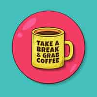 Бесплатное векторное изображение Ручной обращается логотип вывески кафе