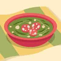 Free vector hand drawn caldo verde illustration