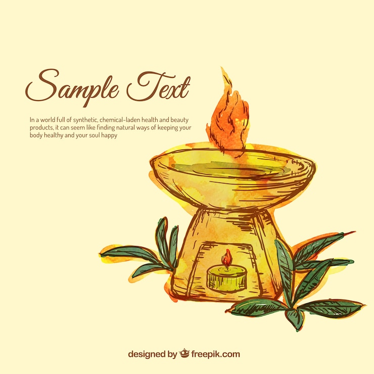मुफ़्त वेक्टर hand drawn candle template
