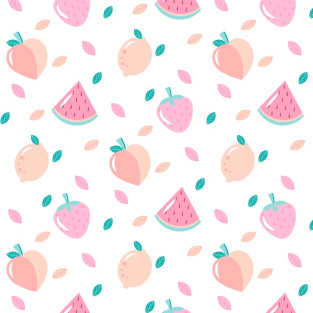 Hand drawn candy colors pattern illustration