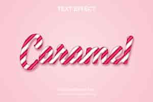 Free vector hand drawn candy pastel color text effect